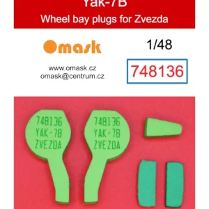 Vente Directe Omask 748136 Yakovlev Yak-7B - Wheel Bay Plugs (for Zvezda Kits)