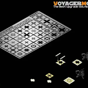 Authentique VoyagerModel.Co.Ltd TEZ056 WWII German tank Stenciling template3