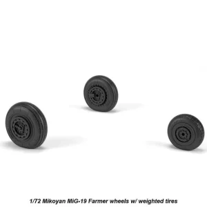 Super Prix Armory Models Group AW72051 Mikoyan MiG-19 Farmer wheels w/ weighted tires