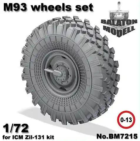Balaton Modell BM7215 M-93 wheels set for ICM Zil-131 kit Meilleur Choix