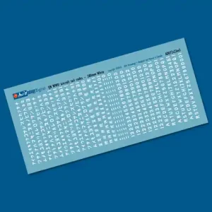 Aviaeology ADD72C023M3 Imperial Japanese Navy WWII Aircraft Tail Codes - 280 mm White Promotion Saisonnière