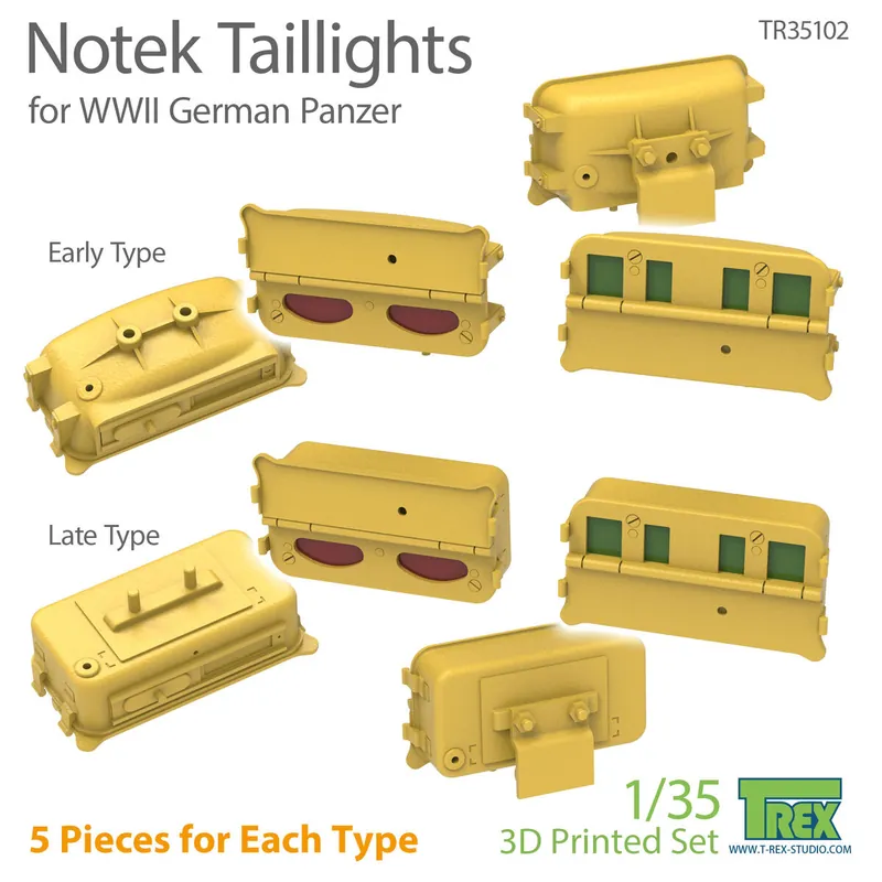 Bon Plan T-Rex Studio 35102 Notek Taillights for WWII German Panzer