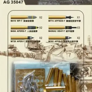AFV Club AG35047 Nato M68/L7 105mm Tank Ammunition Affaire À Saisir