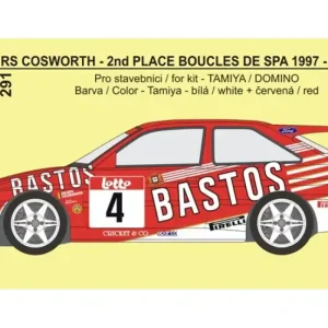 Rejimodel 291 Ford Escort RS Cosworth - Boucles De Spa 1997 Snijers (Transkit / for Tamiya and Domino Kits) Seulement Aujourd'hui