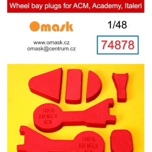 Omask 74878 Avenger Wheel Bay Plugs (For Accurate Miniatures, Academy, Italeri) Petit Prix