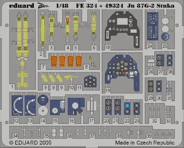 Commander Vite Eduard 49324 Ju 87G-2 Stuka HASEGAWA