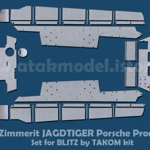 Offre Spéciale Atak Model 35079 Zimmerit Jagdtiger - Porsche Production (for Takom kits)