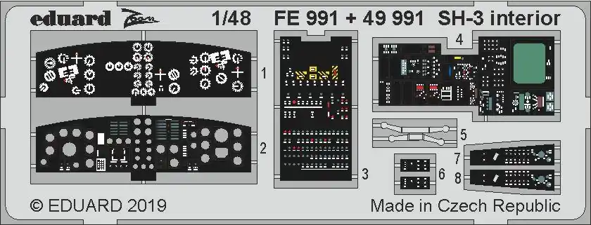Eduard FE991 SH-3 interior HASEGAWA Achetez Aujourd'hui