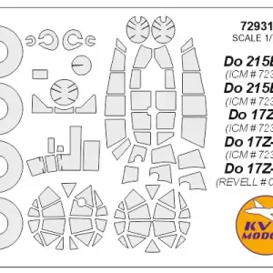 Top Vente KV Models 72931 Do-17Z-2/ Do-17Z-10 (ICM/ REVELL)+ wheels masks