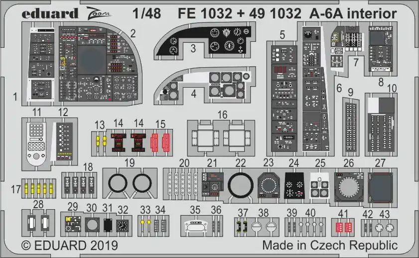 Eduard FE1032 A-6A interior HOBBY BOSS Seulement Aujourd'hui
