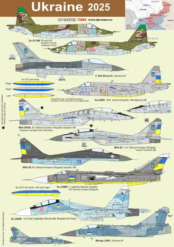 Retour Gratuit DP Casper 72063 Ukraine 2022-2025 Decals Set