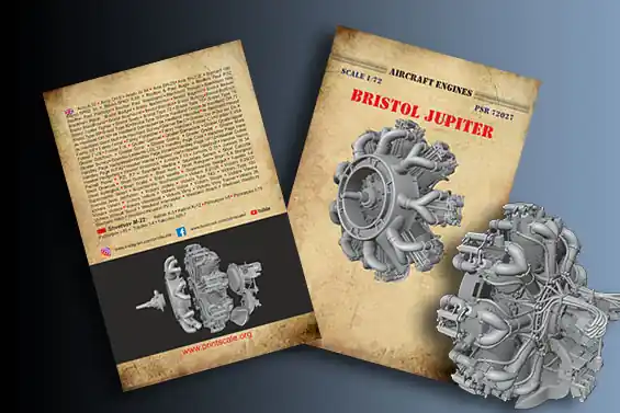 Print Scale PSR72027 Bristol Jupiter Aircraft Engine Offre Exclusive