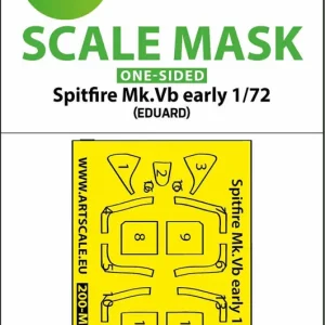 Art Scale Kit M72102 Supermarine Spitfire Mk.Vb Early - One-Sided Self-Adhesive (for Eduard Kits) Meilleur Prix