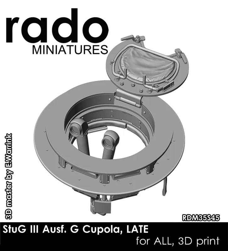 Rado Miniatures 35S45 StuG III Ausf. G Cupola, Late Prix Cassé