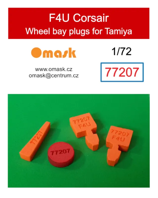 Satisfait Ou Remboursé Omask 77207 Vought F4U Corsair Wheel Bay Plugs (for Tamiya kits)