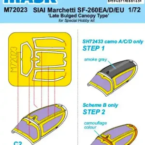 Populaire Special Hobby M72023 SIAI-Marchetti SF-260EA/D/EU Late Bulged Canopy Type
