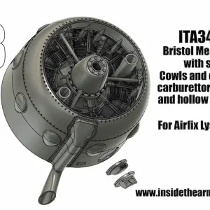 Usine Directe Inside the Armour ITA348026 Bristol Mercury XX Engine for Airfix Westland Lysander Mk.I/Mk.III (3D-Printed)