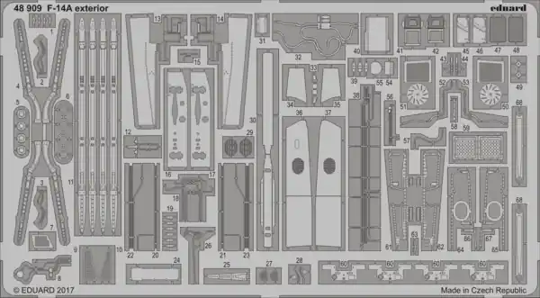 Commander Vite Eduard 48909 F-14A exterior TAMIYA 61114