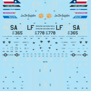 Caracal Models 72150 F-16 D Viper - multiple marking options (7 schemes) Commander Vite