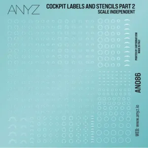 Anyz Model Accessories 086 Cockpit Labels And Stencils Part 2 (Scale Independent) Commande En Gros