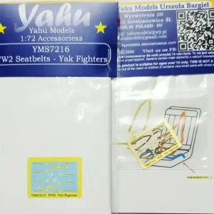 Yahu Models S7216 WW2 Seatbelts - Yak Fighters Dernier Modèle