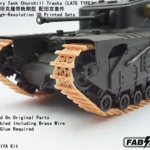 Seulement Aujourd'hui Fab Scale Fa35016 British Infantry Tank Churchill Mk.VII Tracks Late Type (for Tamiya Kits / 3D-Printed)