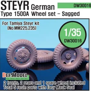 DEF Model DW30016 German Steyr 1500A Wheel set (for Tamiya 1/35) Meilleur Prix
