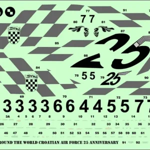 Nouveauté Model Maker Decals D144098 MiG-21 Around the World Croatian Air Force 25 anniversary