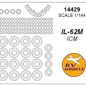 Meilleur Prix KV Models 14429 Ilyushin IL-62М (ICM) + wheels masks