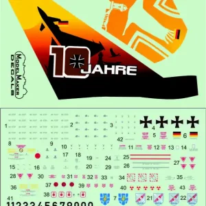 Meilleur Choix Model Maker Decals D72051A Eurofighter Typhoon 10 Years in German Air Force TLG 73 "Steinhoff"