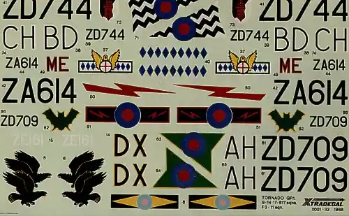 Solde Xtradecal 32001 Panavia Tornado GR.1 / F.3 (5 schemes)