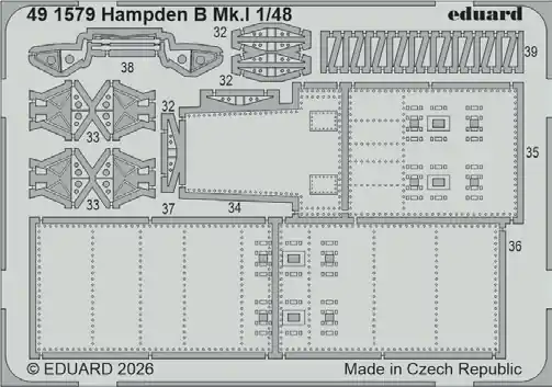 Satisfait Ou Remboursé Eduard BIG49475 Handley Page Hampden B Mk.I - Big Ed Set (for ICM Kits)