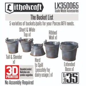 Lithokraft Range 350065 The Bucket List Commander Maintenant
