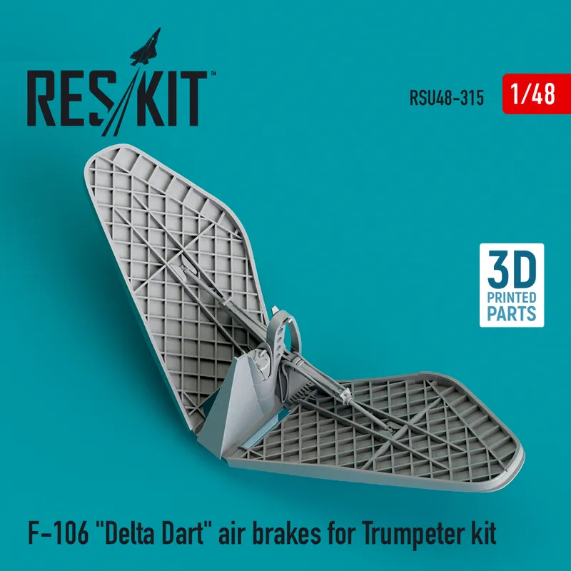 Super Prix RES/KIT U48-0315 F-106 "Delta Dart" Air Brakes For Trumpeter Kit
