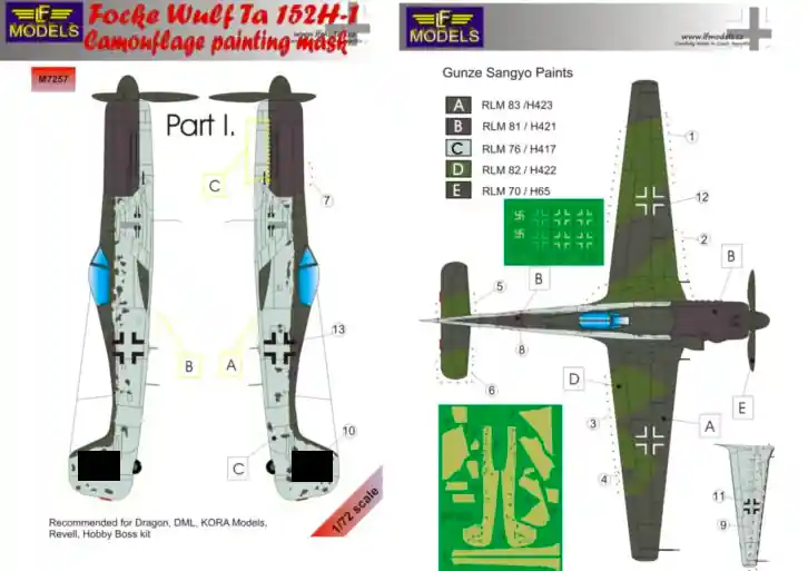 LF Models M7257 Focke Wulf Ta 152H-1 Part I. Affaire À Saisir
