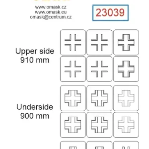 Dernier Modèle Omask 23039 Focke Wulf Fw-190 A-2 / A-3 / A-4 / A-5 - Masks for Crosses