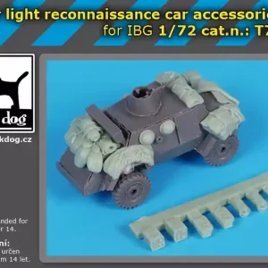 Authentique Black Dog T72201 Otter Light Reconnaissance Car - Accessories Set (for IBG Kits)