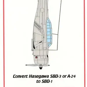 Starfighter Decals R7213 Douglas SBD-1 Dauntless Conversion (for Hasegawa kits) Remise