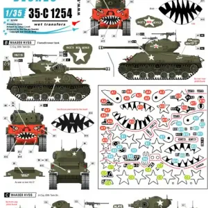 Offre Du Jour Star-Decals 35-C1254 M4A3E8 Sherman 4. Rice‘s Red Devils - 89th Tank Battalion in Korea 1950-53.