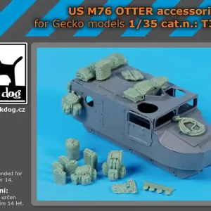 Black Dog T35307 US M 76 Otter Accessories Set (for Gecko Models Kits) Expédition Rapide