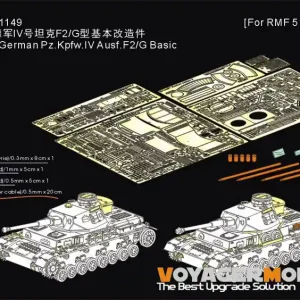 Bon Plan VoyagerModel.Co.Ltd PE351149A German WWII Pz.Kpfw.IV Ausf.F2/G - Basic Upgrade Set VERSION A (for RMF 5102 and 5143 Kits)