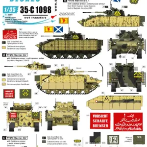 Populaire Star-Decals 35-C1098 Op. Telic 3. Warrior. Occupation of Iraq.