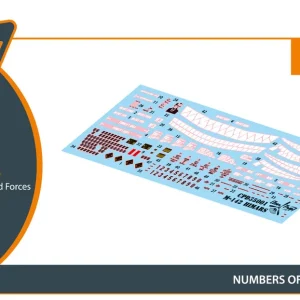 Usine Directe Clear Prop Models D35001 M142 Himars in Ukrainian Armed Forces Decal Set (for Trumpeter and Foreart Kits)