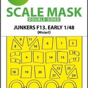 Art Scale Kit M48275 Junkers F-13 - Double-Sided Express Fit Mask (for MiniArt kits) Must-Have