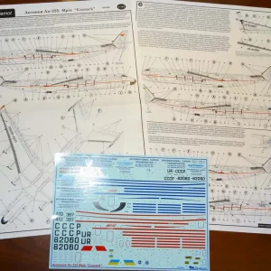 Begemot Decals 144-004 Antonov An-225 marking + stencil Prix Bas