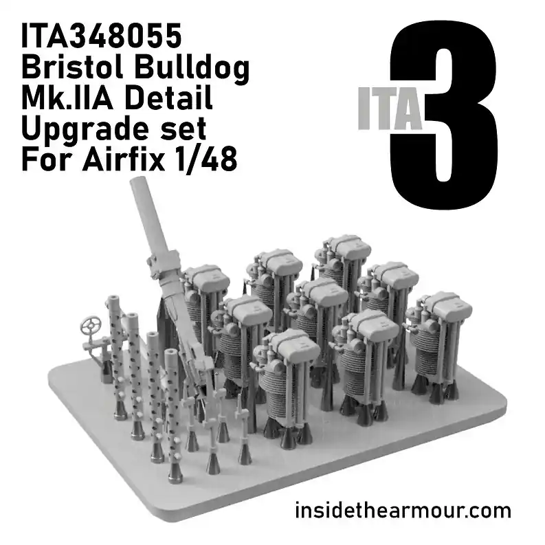 Meilleure Vente Inside the Armour ITA348055 Bristol Bulldog Mk.II A - Detail Set (for New Version Airfix Kits)