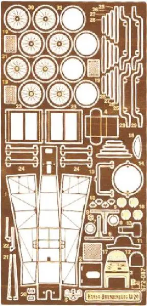 Commander Vite Part S72-087 Hansa Brandenburg W.29 Toko