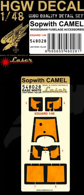 HGW Models 548028 Sopwith Camel - Light Wood Meilleur Choix