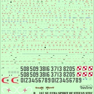 Super Prix Model Maker Decals D72167 Su-22M4 Spirit of Stefan Stec