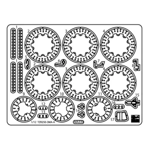 Bon Plan Hasegawa 21773 Yamaha TZR250 (3MA) (1989) - Etching Parts